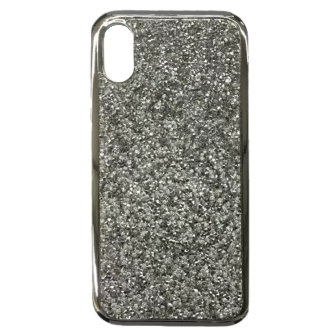 iPhone XR Glitter Bling Case Silver